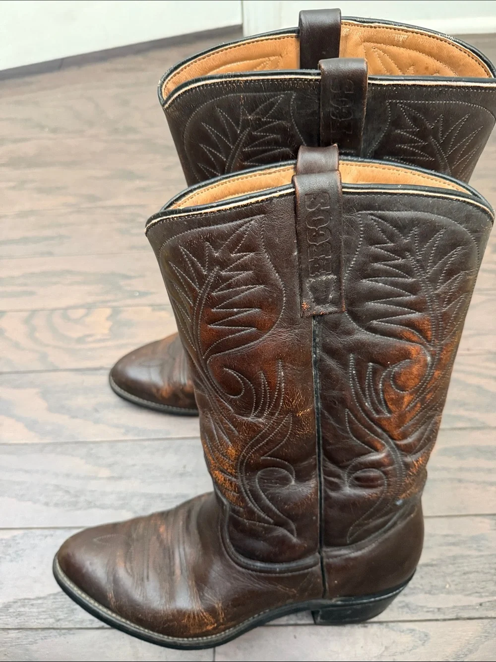 Red Wing Pecos 9801 Brown Leather Western Work Boots size 9 D
